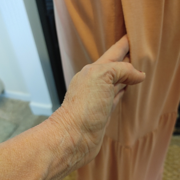 NSR TIERED MAXI DRESS, PINK XS - Picture 5 of 10